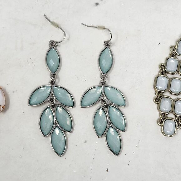 Pastel Rhinestone Drop Dangle Earring Lot AEL35a - Picture 4 of 10